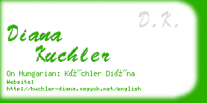 diana kuchler business card